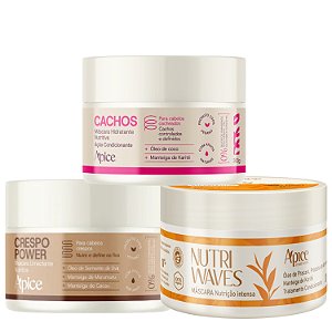 Cronograma Capilar - Apice | Hidratação, Nutrição e Reparação para Todos os Cachos