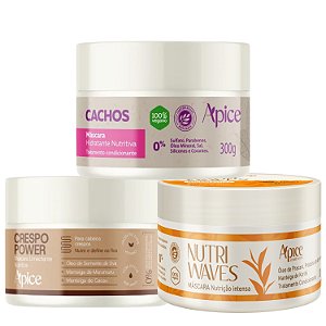 Cronograma Capilar - Apice | Hidratação, Nutrição e Reparação para Todas as Curvas