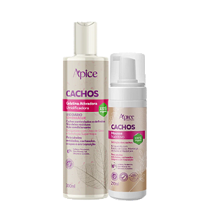 Kit Apice Finalização Cachos Gelatina e Mousse Cachos - Definição Intensa e Brilho Também no Day After