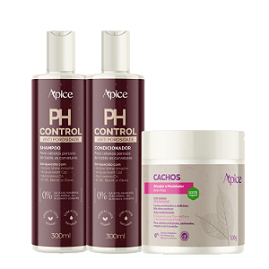 Kit PH Control + Ativador de Cachos 500g - Ápice | Ação Hidratante, Define os Cachos e Combate o Frizz