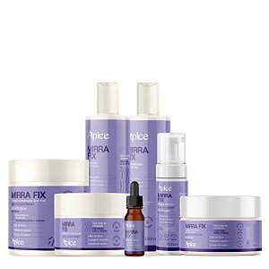 Kit Completo Mirra Fix - Apice | Tratamento Completo de Hidratação e Definição para Cachos