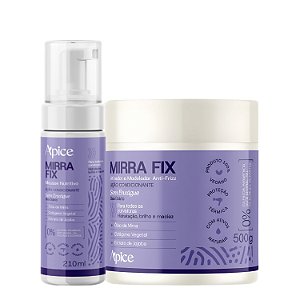 Ativador + Mousse Modelador Mirra Fix - Apice | Cachos Leves, Hidratados e com Movimento Natural
