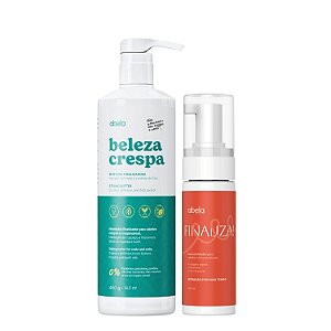 Kit Abela Creme Beleza Crespa + Mousse Finaliza - Alta definição com Leveza e Movimento Natural