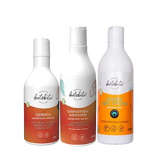 Kit BetoBita Shampoo e Condicionador Acidificante + Ativador de Cachos - Restauração Nutritiva e Definição para Crespos