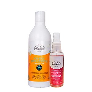 Duo Crespos Ativador 4ABC + Spray Gloss Hidratante - BetoBita | Crespos Definidos com Brilho Intenso