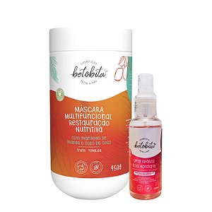 Kit BetoBita Máscara Multifuncional Restauração Nutritiva + Spray Bifásico Gloss Hidratante –  Brilho e Hidratação