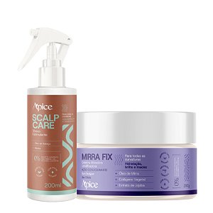 Kit Apice Gelatina Mirra Fix + Tônico Scalp Care - Crescimento Capilar e Definição poderosa