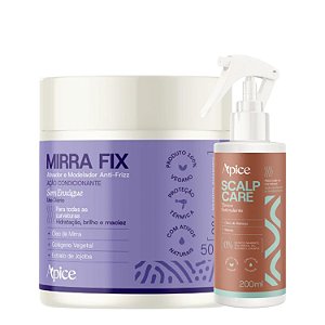 Kit Creme Apice MirraFix + Tônico de Crescimento Scalp Care - Cachos sem Frizz e Longos