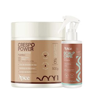 Kit Apice Creme Crespo Power + Tônico de Crescimento Scalp Care - Crespos sem Frizz e Longos