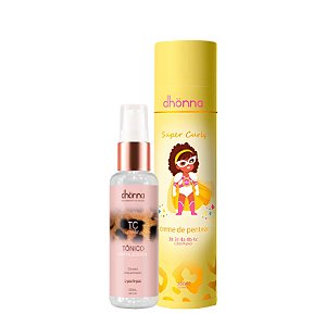 Duo Creme Super Curly e Tônico Fortalecedor - Dhonna | Definição, Nutrição e Crescimento Capilar