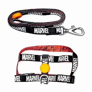 Guia Com Coleira Marvel - Tamanho M