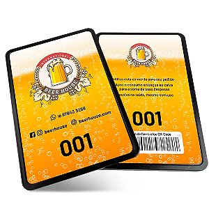 Comanda PVC 3mm Verniz Total Frente e verso 10X15 cm 10 unid