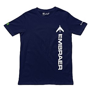 Camiseta Embraer Azul Marinho