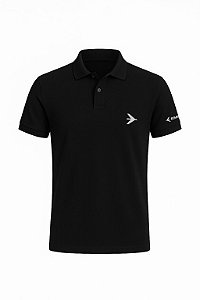 Camisa Polo Preta Embraer