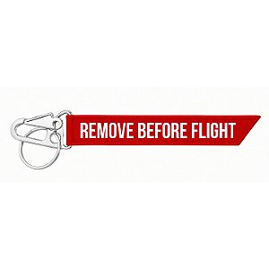 Chaveiro Mosquetão Remove Before Flight