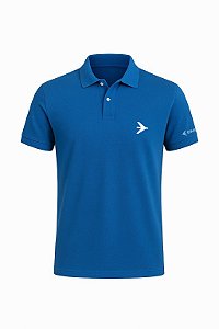 Camisa Polo Azul Embraer