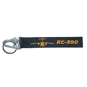 Chaveiro Mosquetão KC-390 - Preto