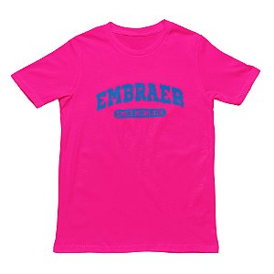 Camiseta Embraer Outubro Rosa