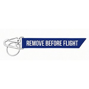 Chaveiro Mosquetão Remove Before Flight - Azul