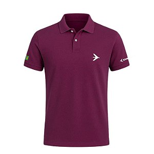 Camisa Polo Vinho Embraer