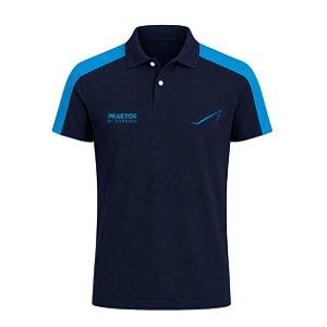 Camisa Polo Azul Praetor