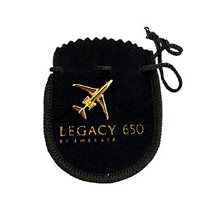 PIN DO AVIÃO LEGACY 650 - DOURADO