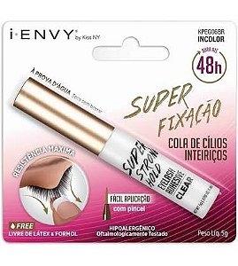 Cola para Cilios Postiços Super Strong Kiss NY 5Gr incolor Super Fixação