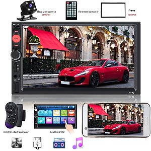 Kit Multimídia MP5 Player Tela 7 Polegadas Com Câmera de Ré