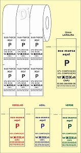 ETIQUETA de NYLON para COMPOSIÇÃO - Largura 33mm - BIRÔ