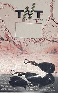 Chumbo Down Shot Black TNT Fishing Pack c/ 4 unidades