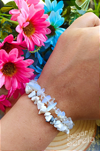Conjunto Pulseiras - Howlita e Pedra da Lua