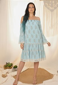 Vestido Midi Aine - Coleção Renascer