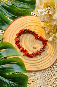 Pulseira Jaspe Vermelho - Pedra da Determinação e Coragem