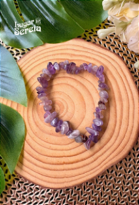 Pulseira de Ametista Natural - Pedra da Intuição e Transmutacão