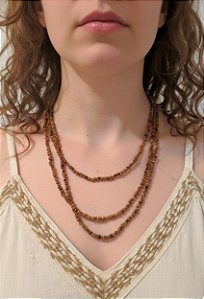 Colar Boho Sementes