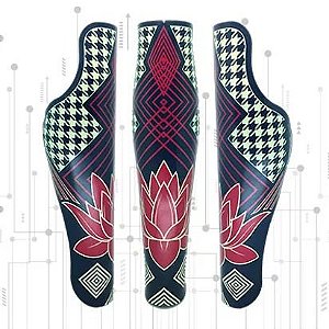 Capa 3D para Prótese Bilateral - Modelo Majestiky em Azul Print Dreams - (Amputação abaixo e acima do joelho)