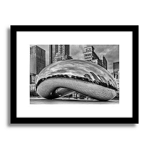 Quadro Decorativo Cloud Gate Cidade Chicago Sala Mais Barato