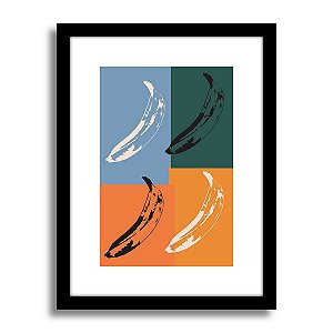 Quadro Decorativo Banana Colors Warhol Sala Quarto