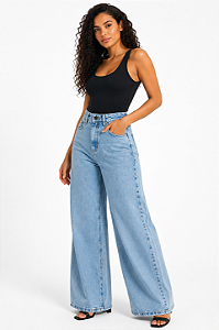 Calça feminina wide leg Empório Jeans 0002