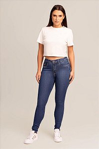 Calça jeans feminina skinny Oppnus 00327