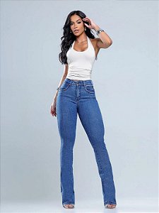 Calça jeans feminina boot cut Oppnus 00017
