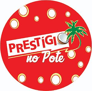 100 Adesivos Prestigio 4CM Redondo Glossy 135Gr.
