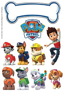Tag Patrulha Canina papel Of Set 180 gr.