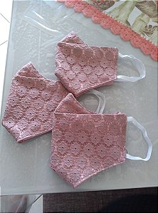 Mascará 3D com Renda