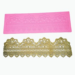 Tapete de Silicone Para Bolo Rendas de Açucar Molde R33