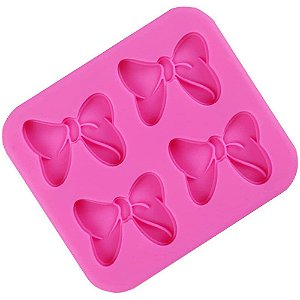 Molde de Silicone Laço Lacinho Minnie Pasta Americana Chocolate Resina