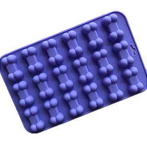 Molde de Silicone Osso Cachorro Ossinho para Chocolate Resina