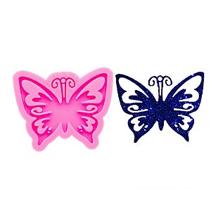 Molde de Silicone Artesanato Chaveiro Pingente Resina Borboleta
