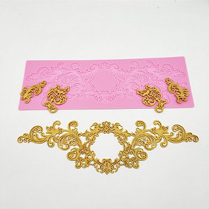 Tapete de Silicone para Bolo Renda de Açucar Molde R47