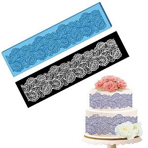 Tapete de Silicone para Bolo Rendas de Açucar Molde R17